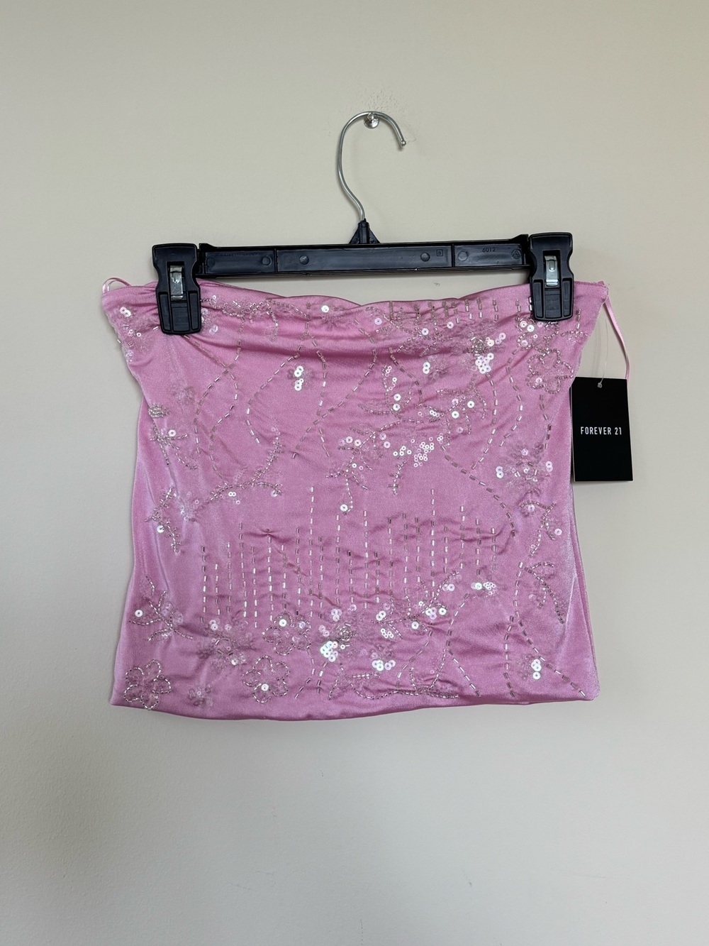 Forever 21 Pink Sequin Embellished Mini Skirt